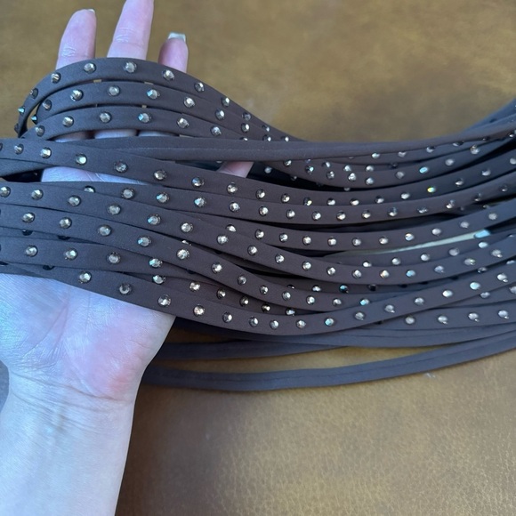 SKIMS RHINESTONE SWIM STRAPPY SKIRT - Picture 9 of 12